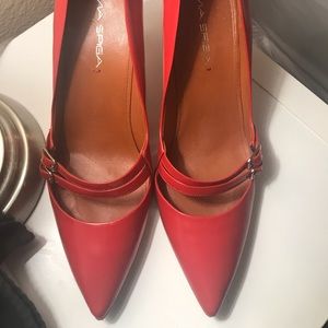 Via Spiga Burnt Orange Heels